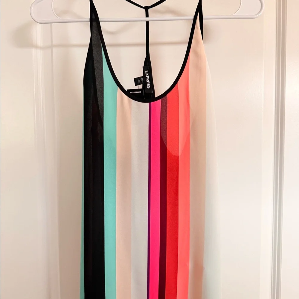 Express Multicolor Striped Tank Top - Picture 1 of 1